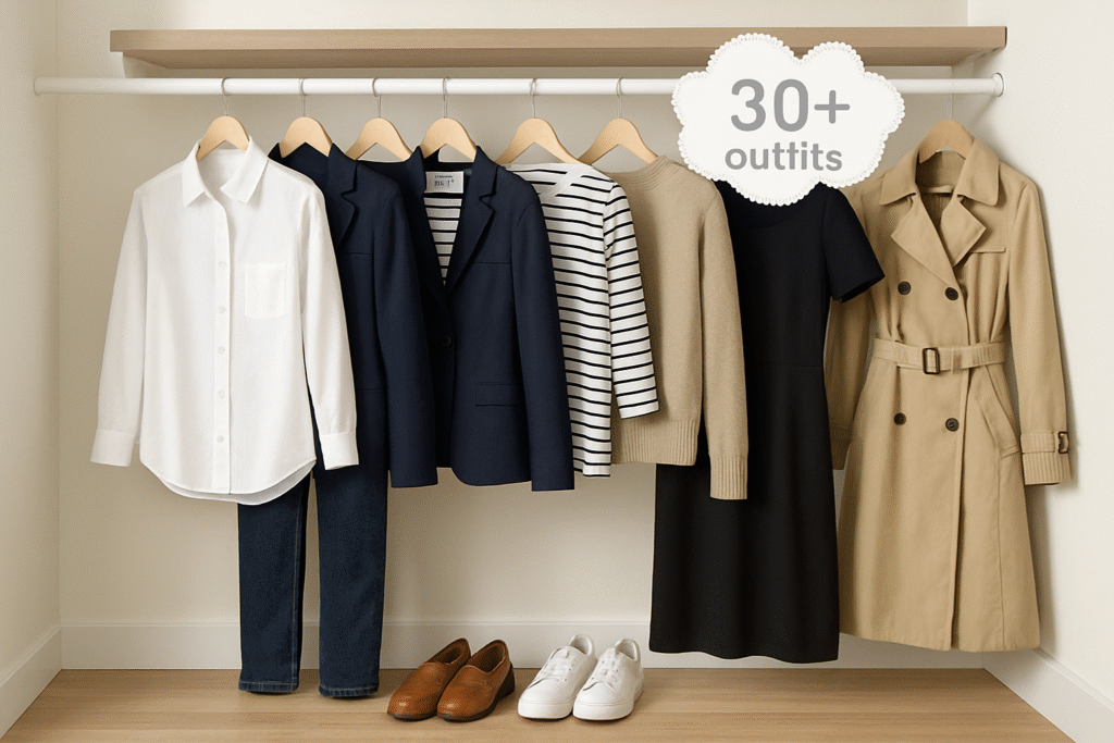 The Effortless Closet: How 10 Lands’ End Pieces Can Create 30+ Outfits